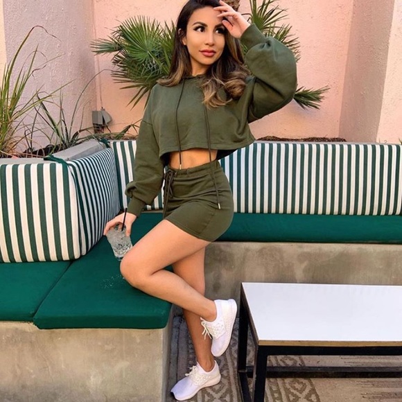 Scotch&Soda Maison Crop Camo Camp Hoodie Jacket - Picture 3 of 10